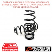 OUTBACK ARMOUR SUSP KIT REAR ADJ BYPASS EXPD FITS TOYOTA LC 80/105S LIVE AXLE
